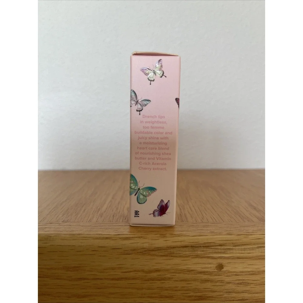 Too Faced Too Femme 04 Heart Core Lipstick Moisturizing New in Box Makeup